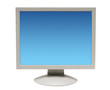 computer monitor isolated on white