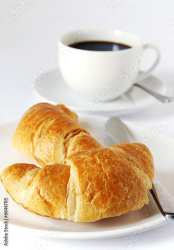 croissants and coffee croissants and coffee