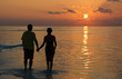 Sunset on a dream-beach Sunset on a dream-beach