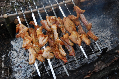 Photo: meat on the fire meat on the fire
