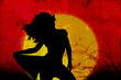 Tramonto con donna Grunge - Swirl