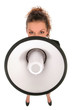 Businesswoman with Megaphone