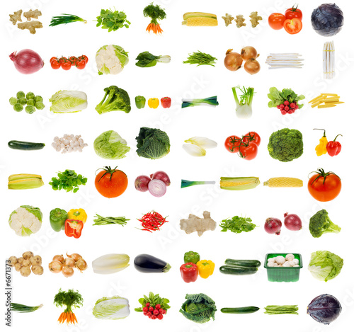 huge vegetable collection