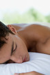 Man sleeping on massage table