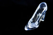 Glass Slipper, Black Background