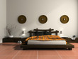 Modern bedroom in ethnic style Modern bedroom in ethnic style