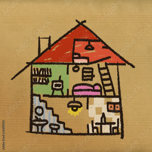 Illustration: dessin maison interieur dessin maison interieur
