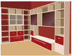 bookcase vector