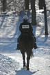 Police montée en hiver