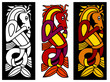 Details der Fotografie Celtic Ornament Element mit Pferd