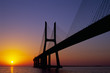 Vasco da Gama Bridge at sunrise