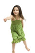 Young girl pointing