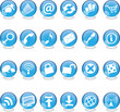 blue web icons