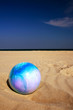 Beach Ball in the Sand