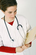 Young nurse eith stethoscope