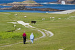 Senior citizen take a walk
