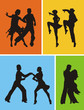 Dancers of American Latin dances Dancers of American Latin dances