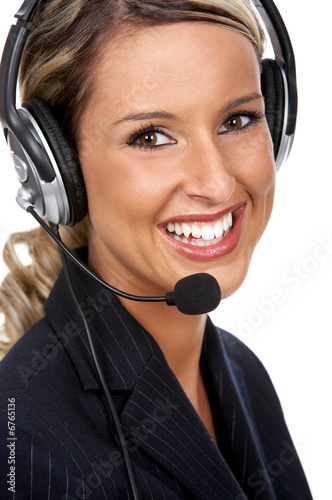 Call center woman