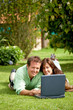 couple on a laptop