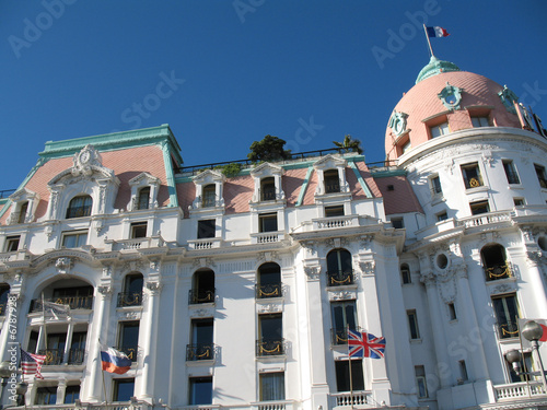 Nice façade hôtel Negresco sur la Promenade des Anglais