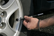 Checking tire pressure