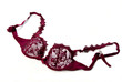 red lace see through bra