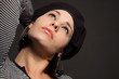 Portrait of young fashion woman 