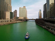 Chicago River On Saint Patric'S Day