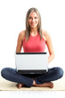 Woman with laptop