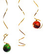 Hanging Christmas Balls and Ribbon Hanging Christmas Balls and Ribbon