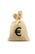 Bag with euro sign