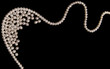 Pearls on black. Pearls on black.