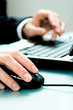 Hand with mouse