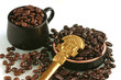 Coffee beans in a cup Coffee beans in a cup