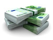 Stack of 100€ bills