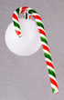 Candy Cane On White Ornament Candy Cane On White Ornament