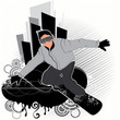 Illustration: Snowboarder Snowboarder