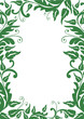 green floral frame