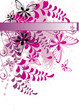grunge floral background