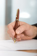 Photo: signing a contract signing a contract