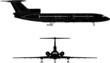 Hi-detail jet silueta