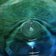 goutte bleu et vert