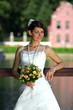 Beautiful bride in white