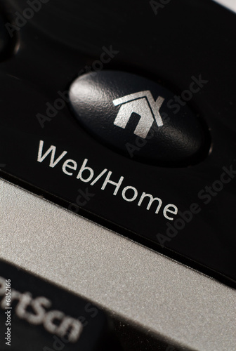 Photo: The web home page button on a keyboard. The web home page button on a keyboard.