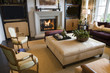Comfortable luxury home living room.