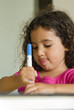 little girl painting