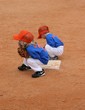 Boys Playing Infield During Baseball