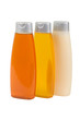 Three Bottles With Conditioner And Shampoo