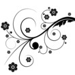 Abstract isolated flourish