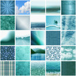 mosaïque bleue